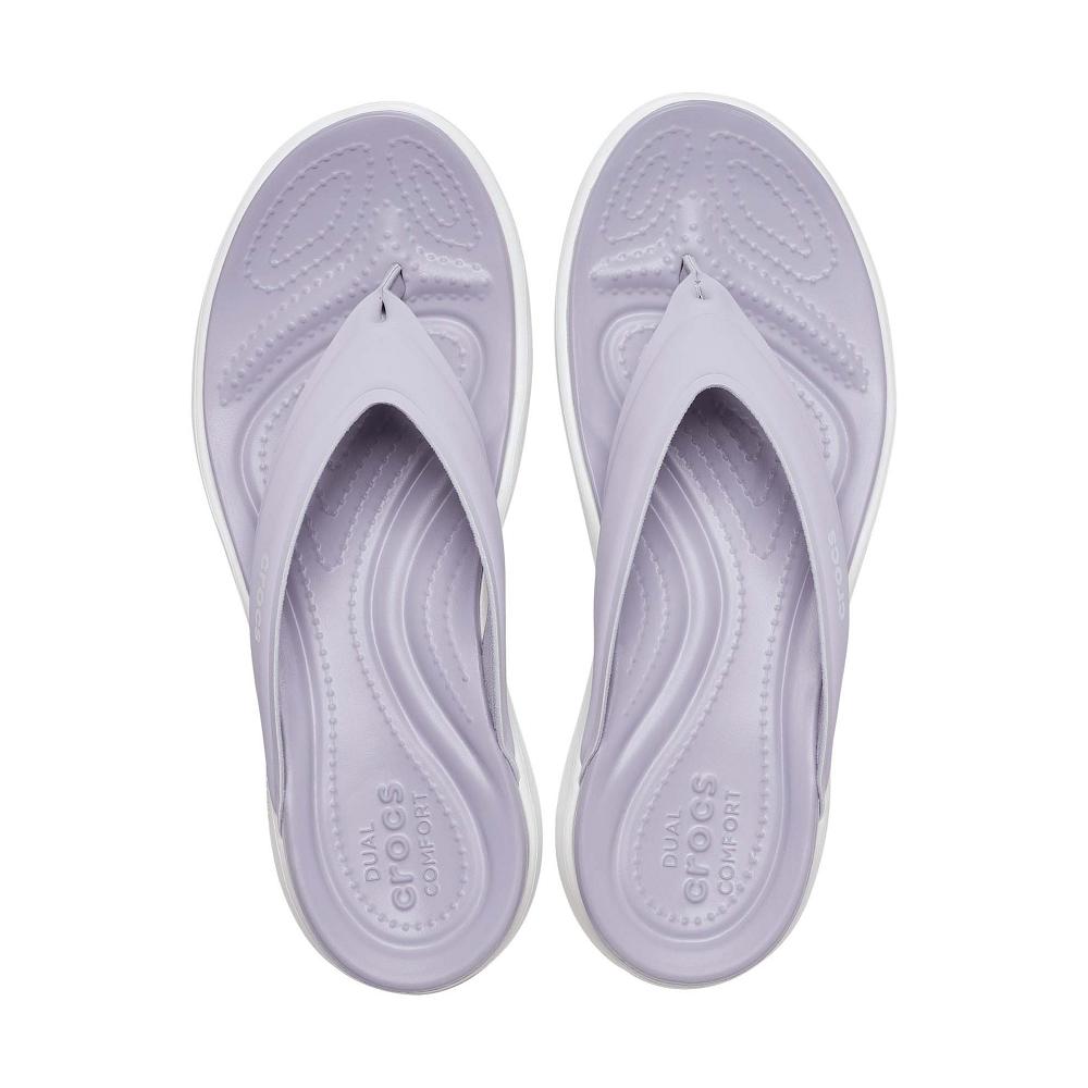 Tong Crocs Capri V Sport Femme Violette | France 0202ZUTG